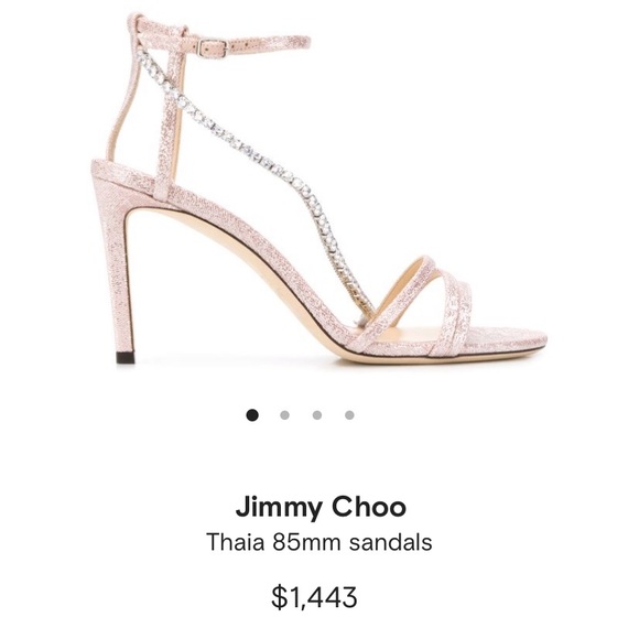Jimmy Choo Thaia 85 Sandals in Ballet Pink - Picture 3 of 4